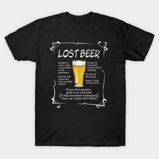 Lost Beer - on Dark T-Shirt